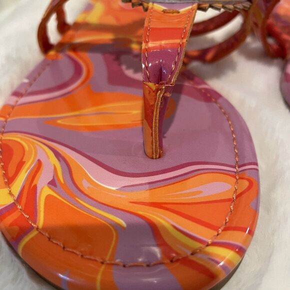 Circus NY Sam Edelman Women’s Sandals Shoes Size 7 Tie Dye Thong Flip Flops NEW - Picture 15 of 16